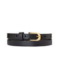 Baukjen Slim Belt - Gold - Caviar Black Baukjen