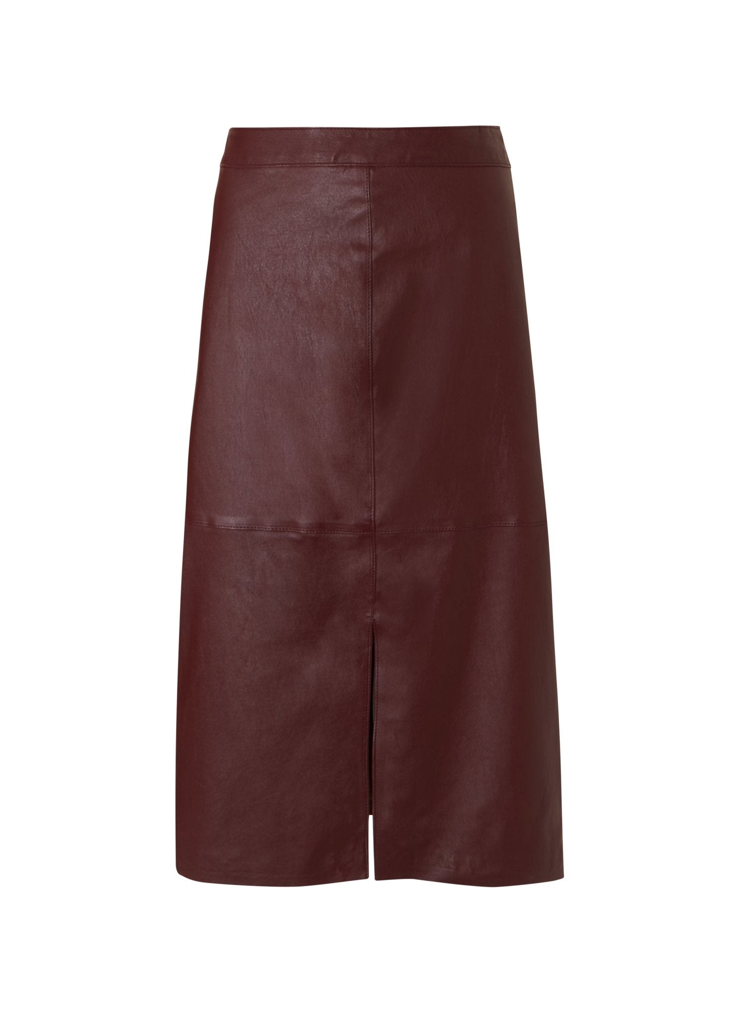 Carmen Leather Skirt - Redwood Baukjen
