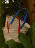 Cora Straw Bag - Neon Orange Baukjen