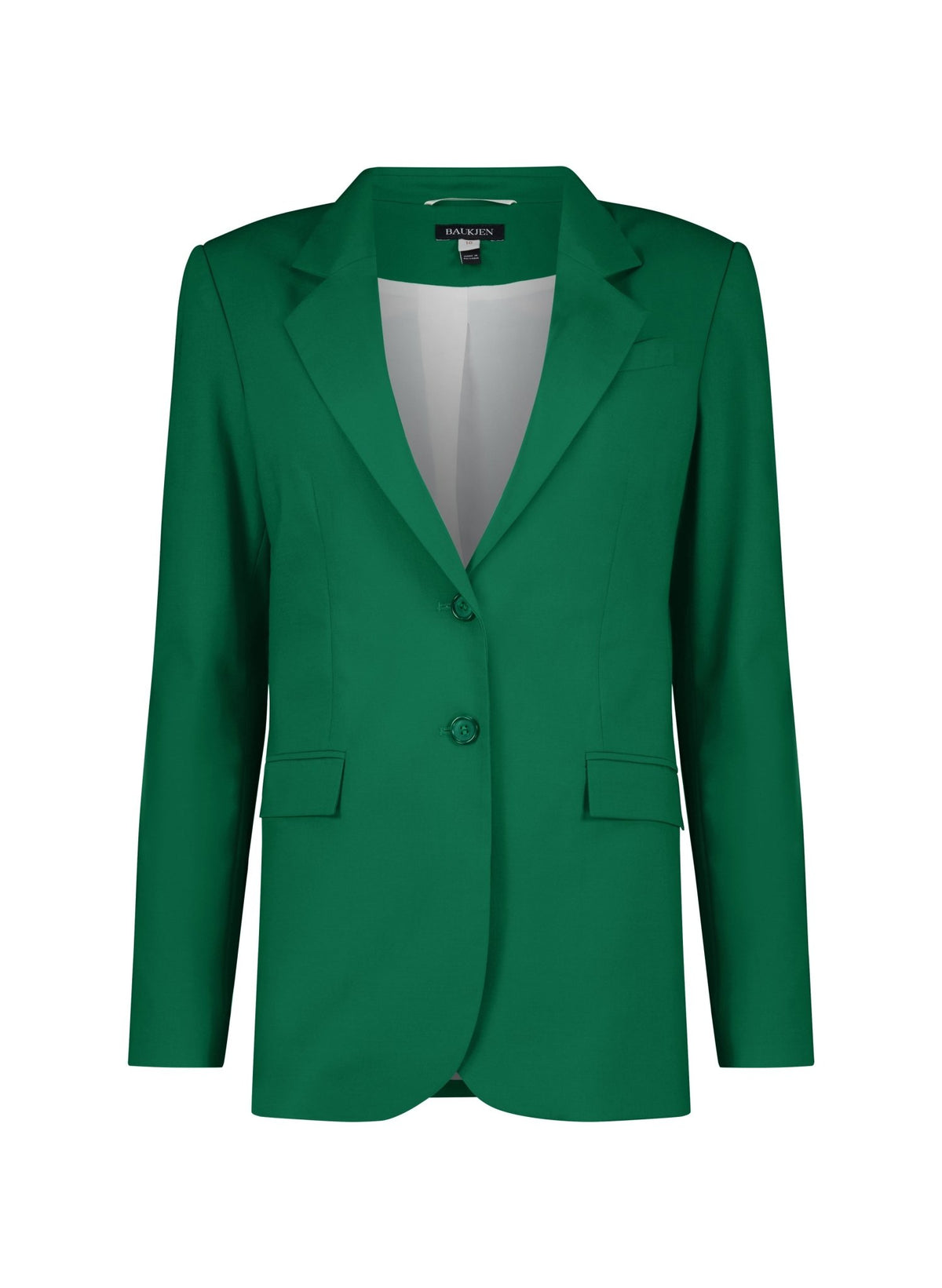 Fera Recycled Blazer - Emerald Green Baukjen