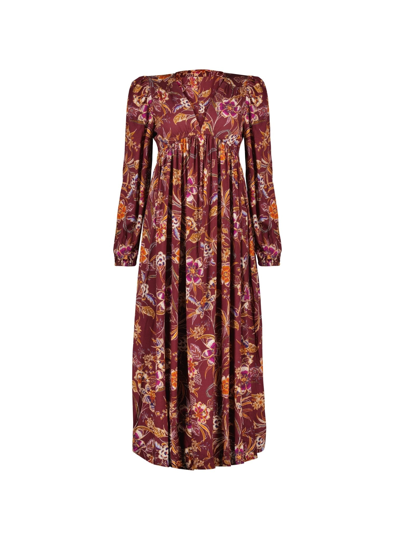 Gwyneth Dress with Lenzing™ Ecovero™ - Garnet Woodland Baukjen