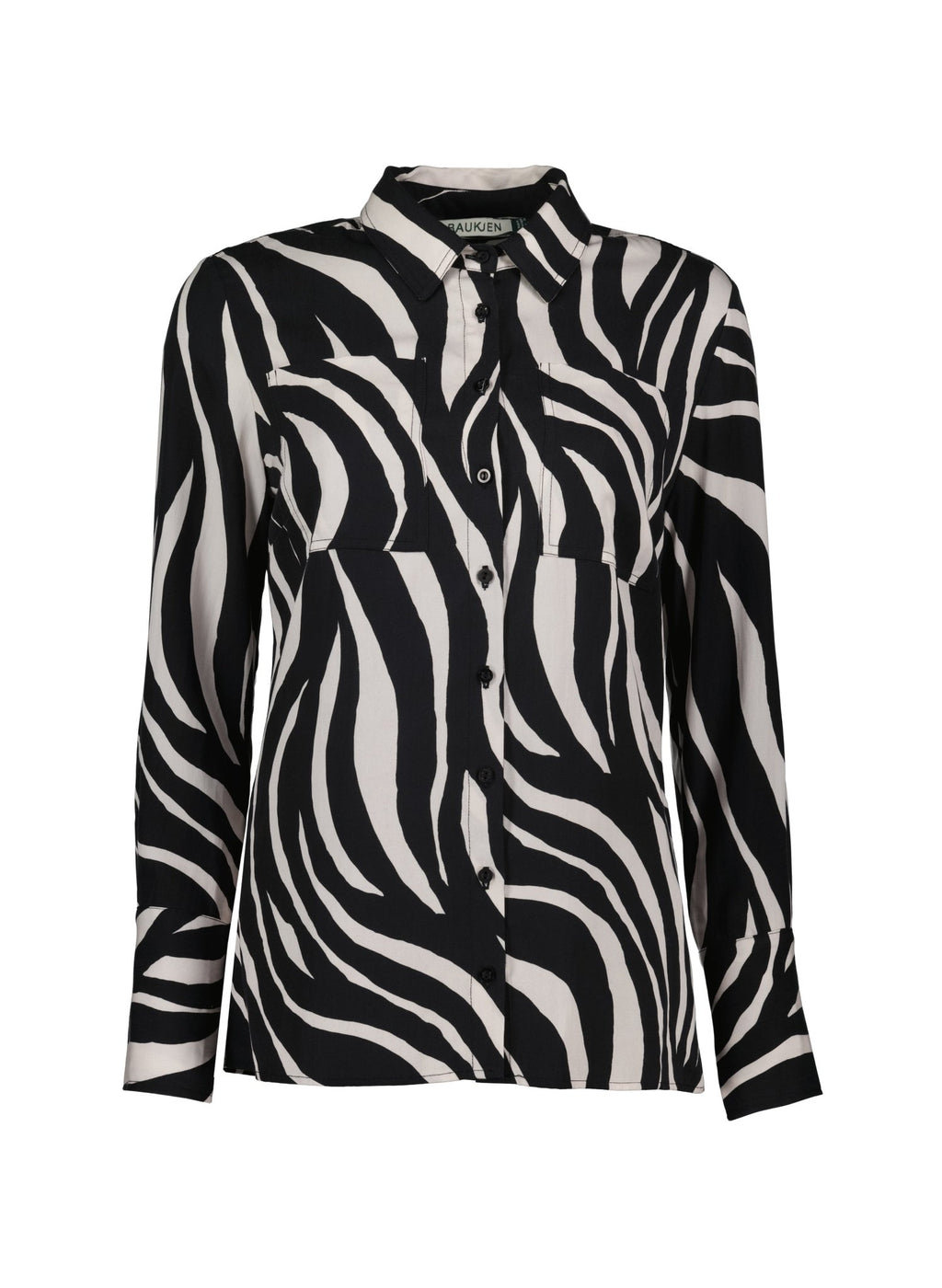 Kamilah Shirt with Tencel™ - Black Zebra Baukjen