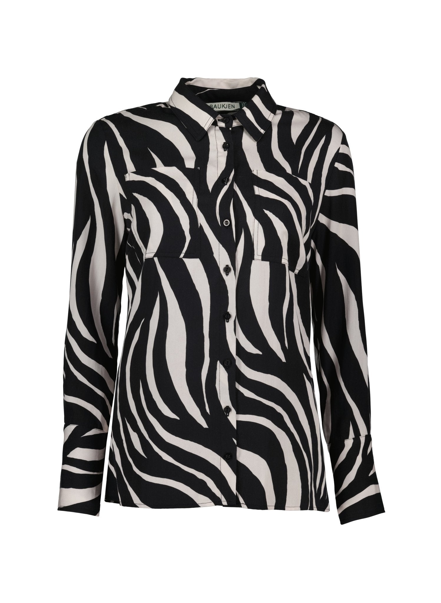 Kamilah Shirt with Tencel™ - Black Zebra Baukjen