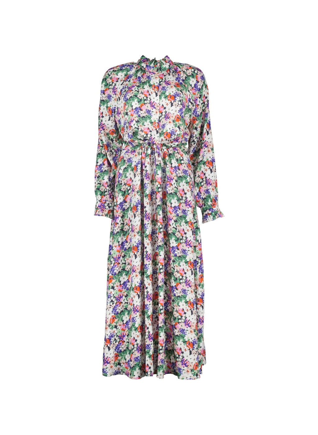 Luna Midi Dress - Pink Bloom Baukjen