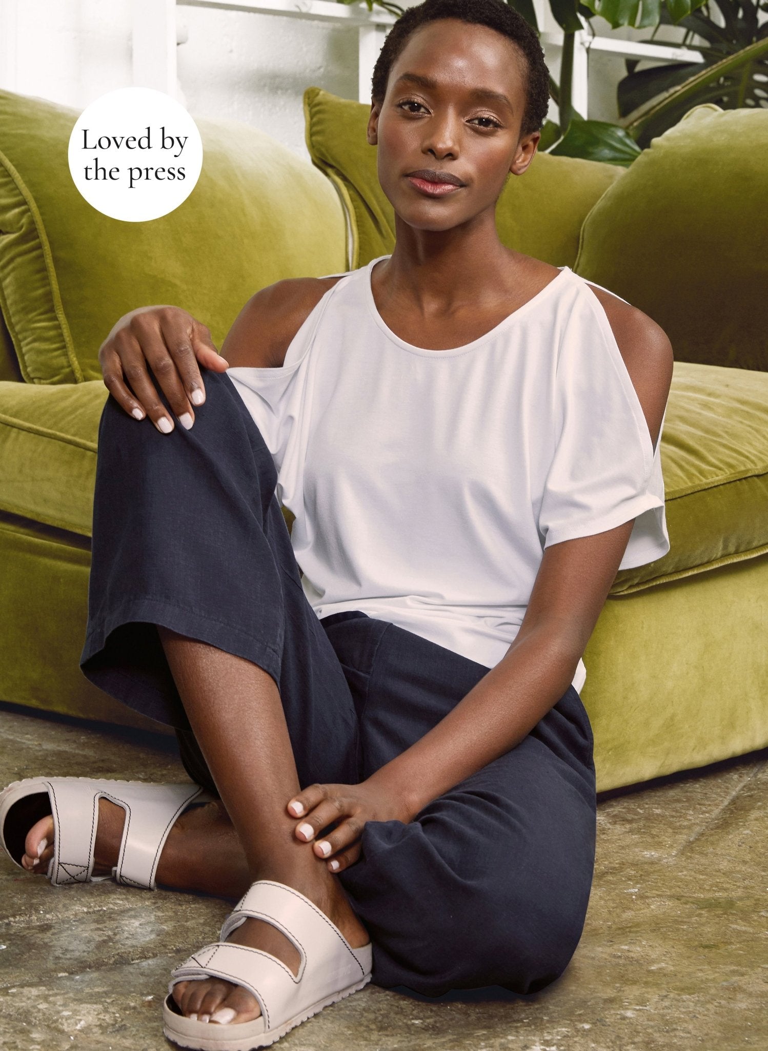 Ros Top - Pure White Baukjen