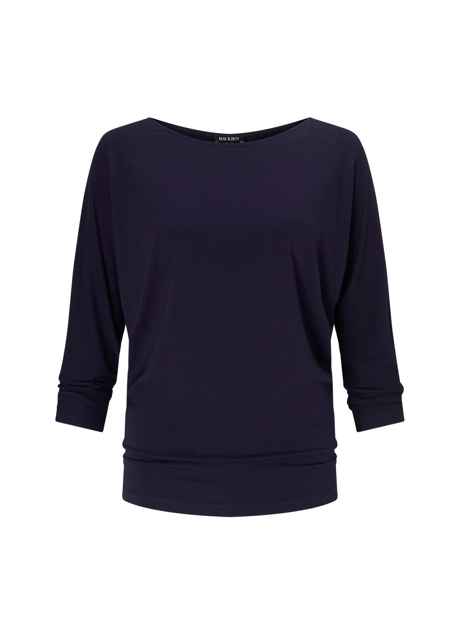 Spenser Relaxed Boat Neck Top - Classic Navy Baukjen
