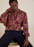 Suzanne Blouse with LENZING™ ECOVERO™ - Garnet Woodland Baukjen